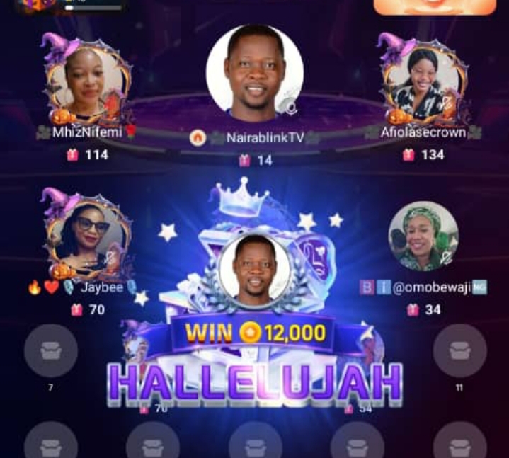 Hallelujah is also one of the lucky winnings on Poppo live